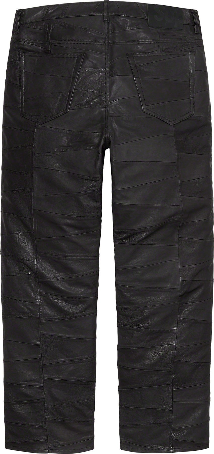 Patchwork Leather 5-Pocket Jean view 7